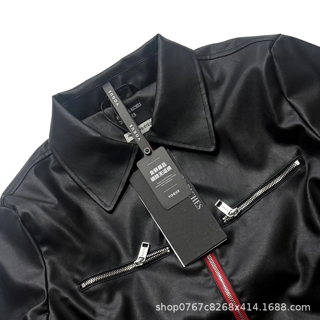 Napoleon Cross Leather Jacket photo 7