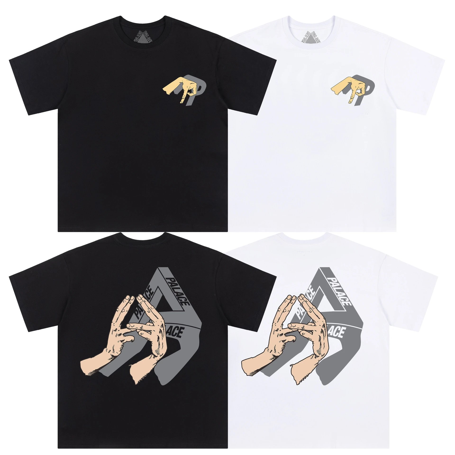 Triangle Printed Loose Casual Round Neck Short Sleeve · 4