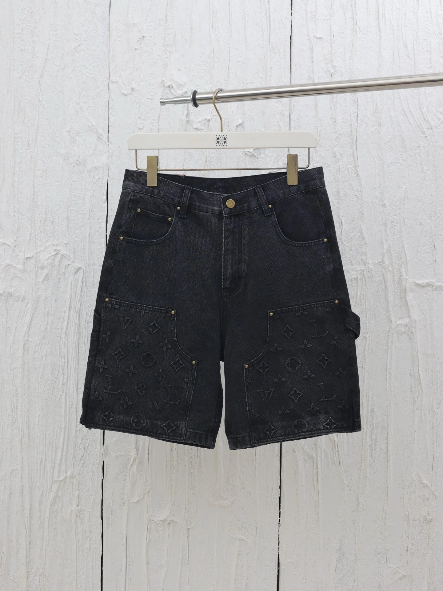 Classic workwear denim shorts photo 3
