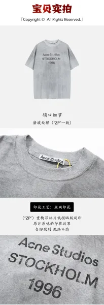 Acne Studios Signature Logo T-Shirt Black - 3