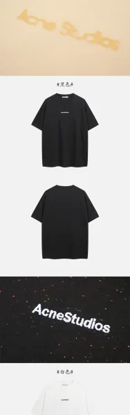 Acne Studios Signature Logo T-Shirt Black - 17