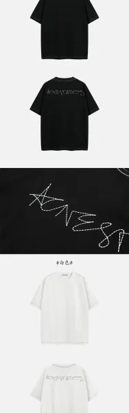 Acne Studios Signature Logo T-Shirt Black - 21