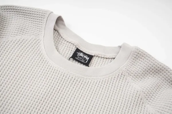 Stussy Camo Waffle Knit Long-Sleeve Top Multicolor - 8