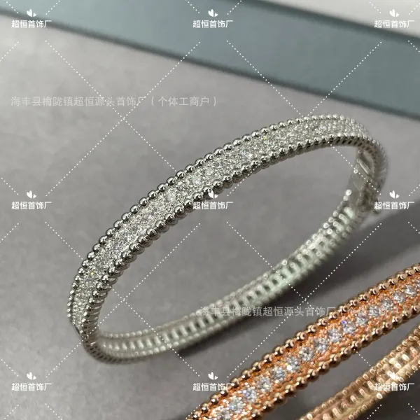 Design Crystal-Embellished Bangle Silver Bracelet Jewelry - 7