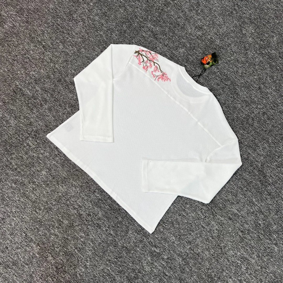 Embroidered Cherry Casual Jeans photo 3