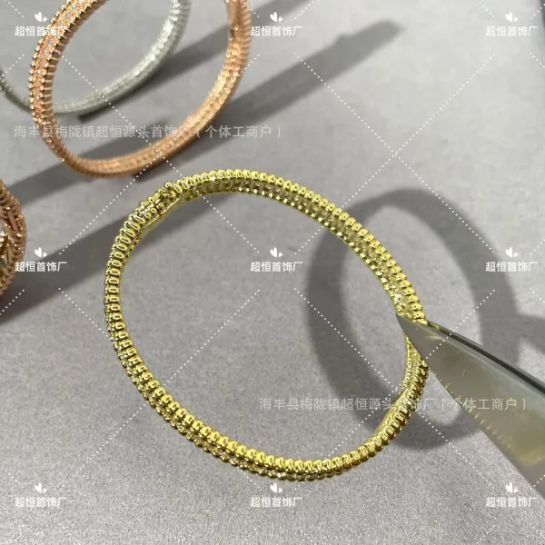 Design Crystal-Embellished Bangle Silver Bracelet Jewelry - 11