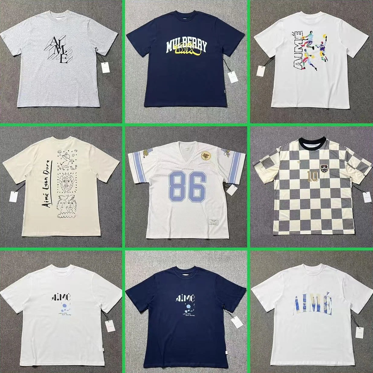 Classic Letter Print Landmark Crew Neck T-Shirt