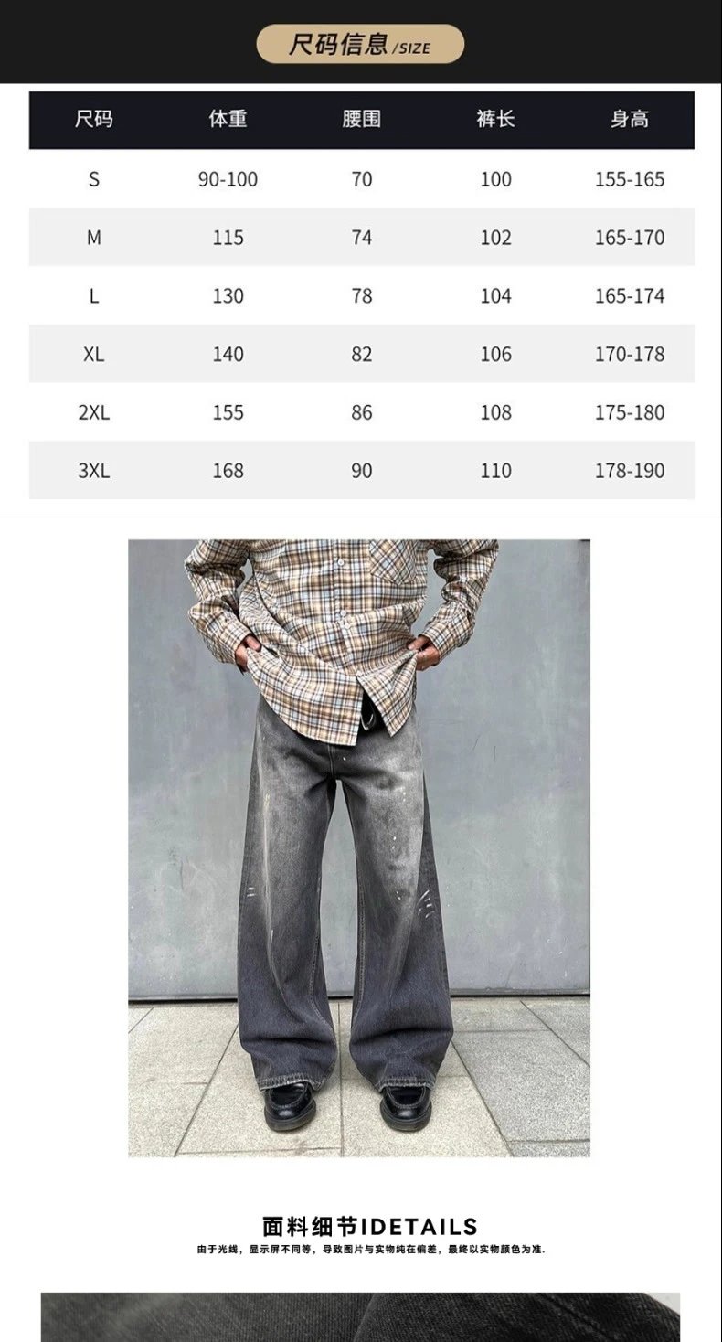 Splatter Vintage Straight Jeans photo 4