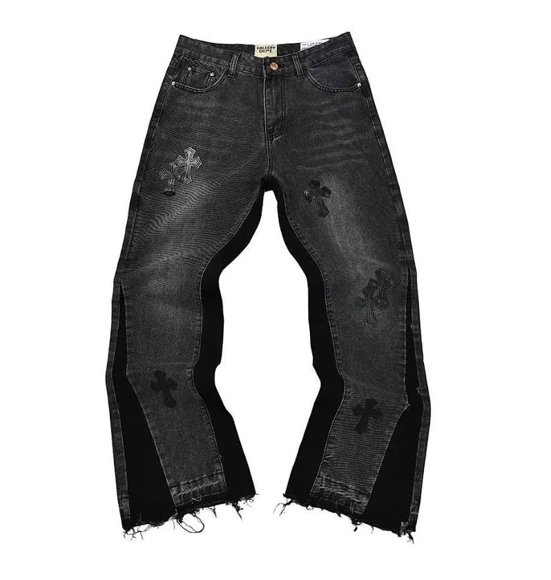Vintage Distressed Splatter Jeans photo 3