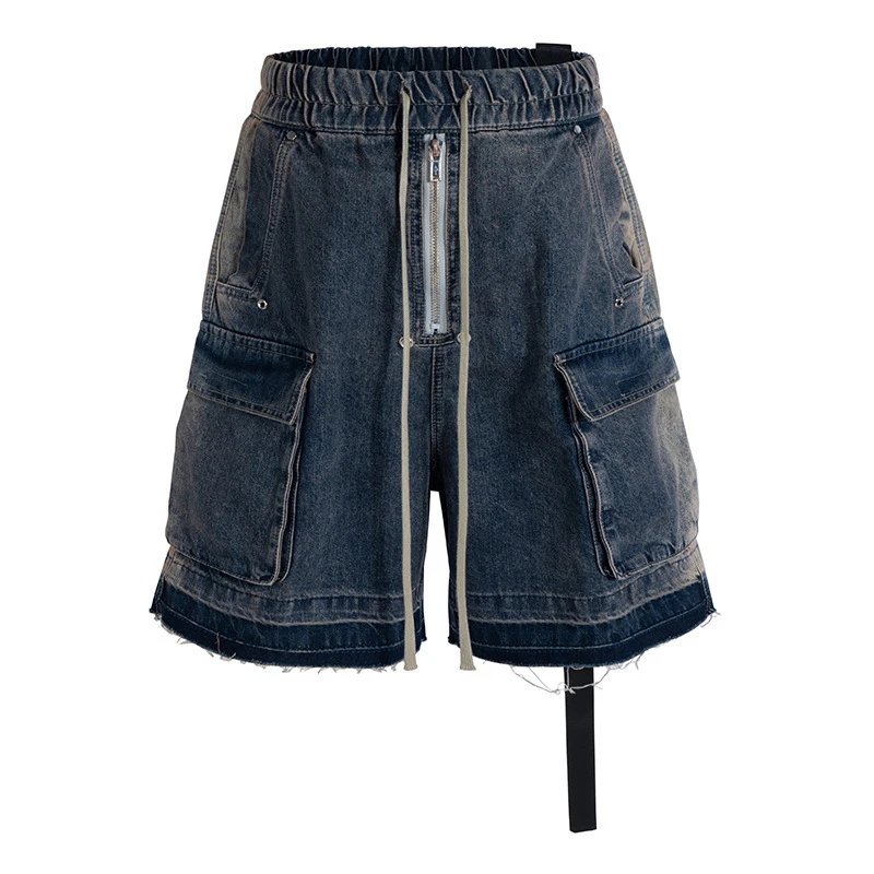Gradient Washed Denim Shorts photo 3