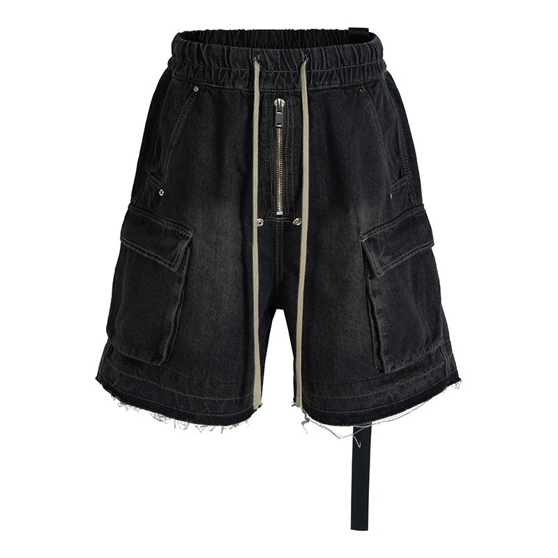 Gradient Washed Denim Shorts photo 2