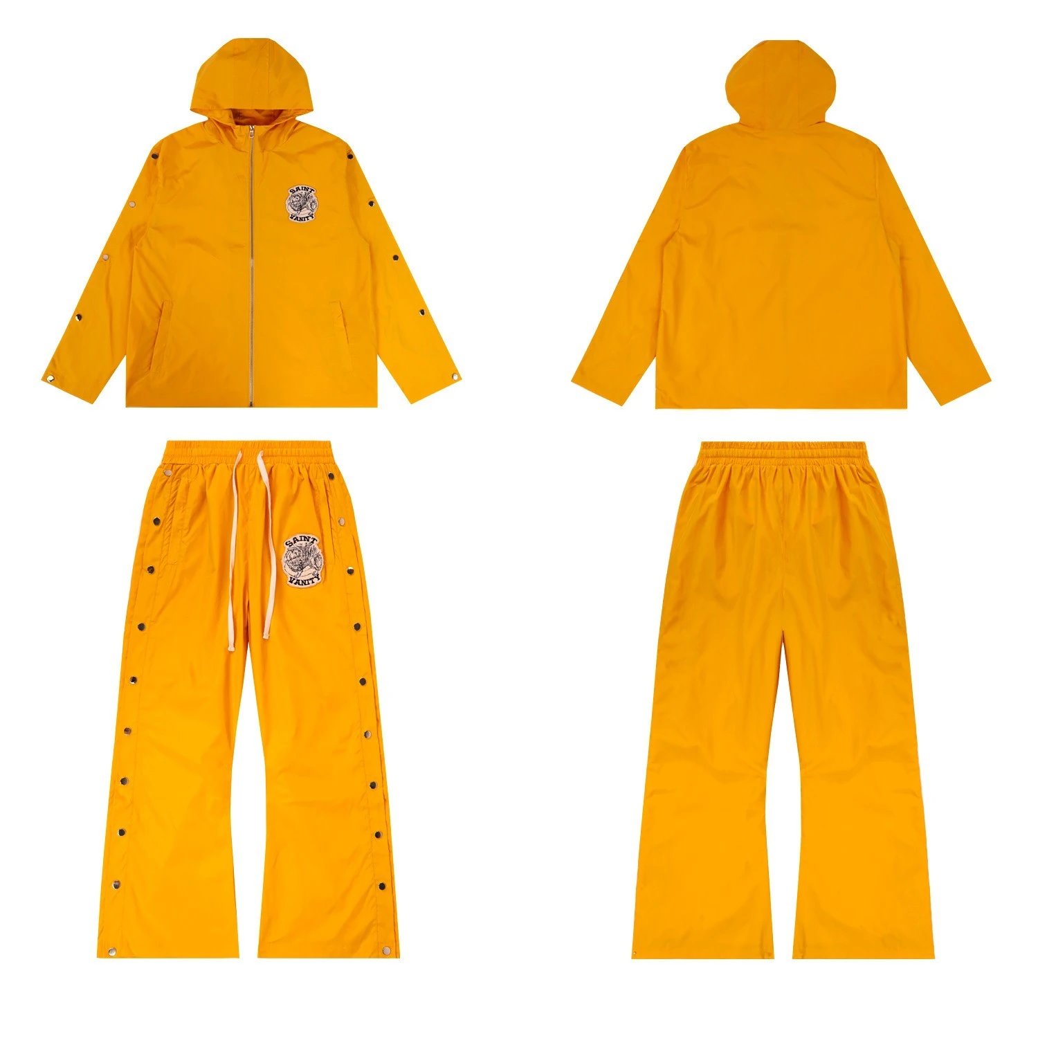Embroidered Button Jacket and Pants Set photo 7
