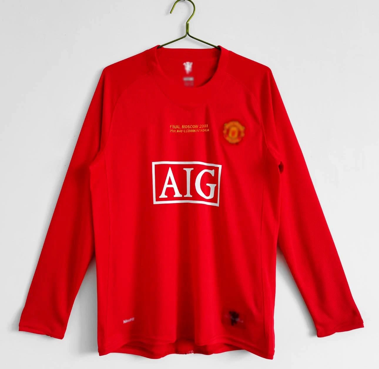 Adidas Football Jerseys AC Milan 2006/07 Home Jersey — Long sleeve; Manchester United’s 07/08 Champions League home kit