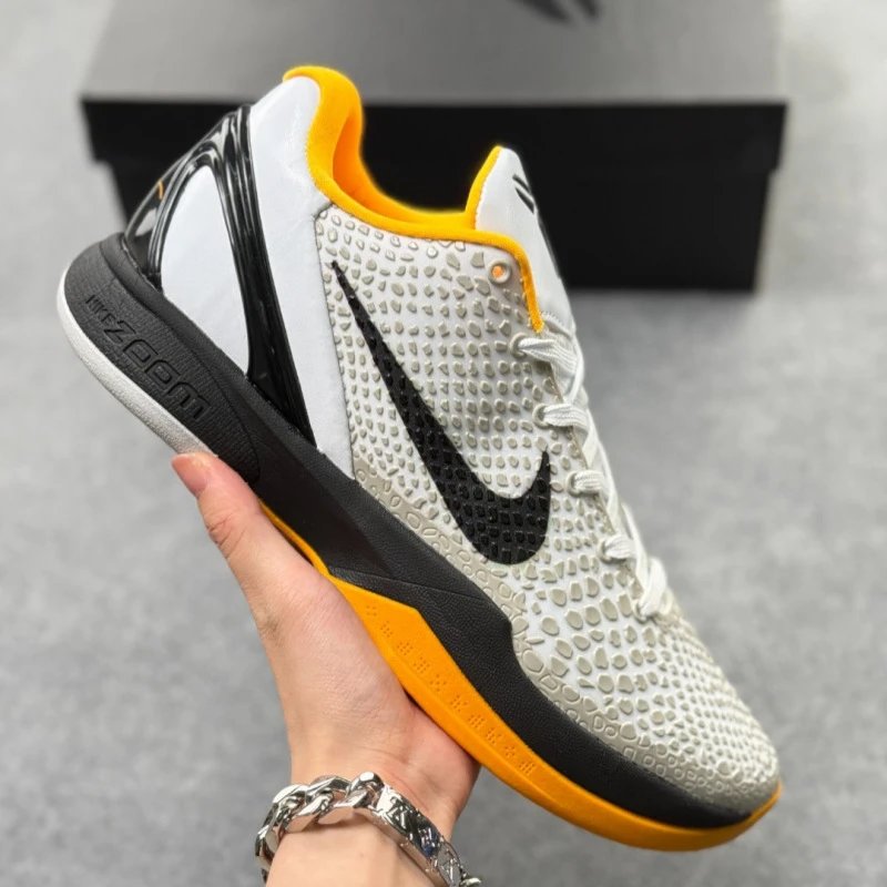 Kobe 6 - Cream/Black/Orange