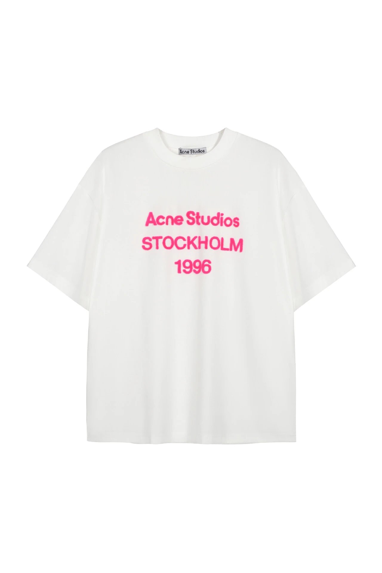 Flocked Short-Sleeve White