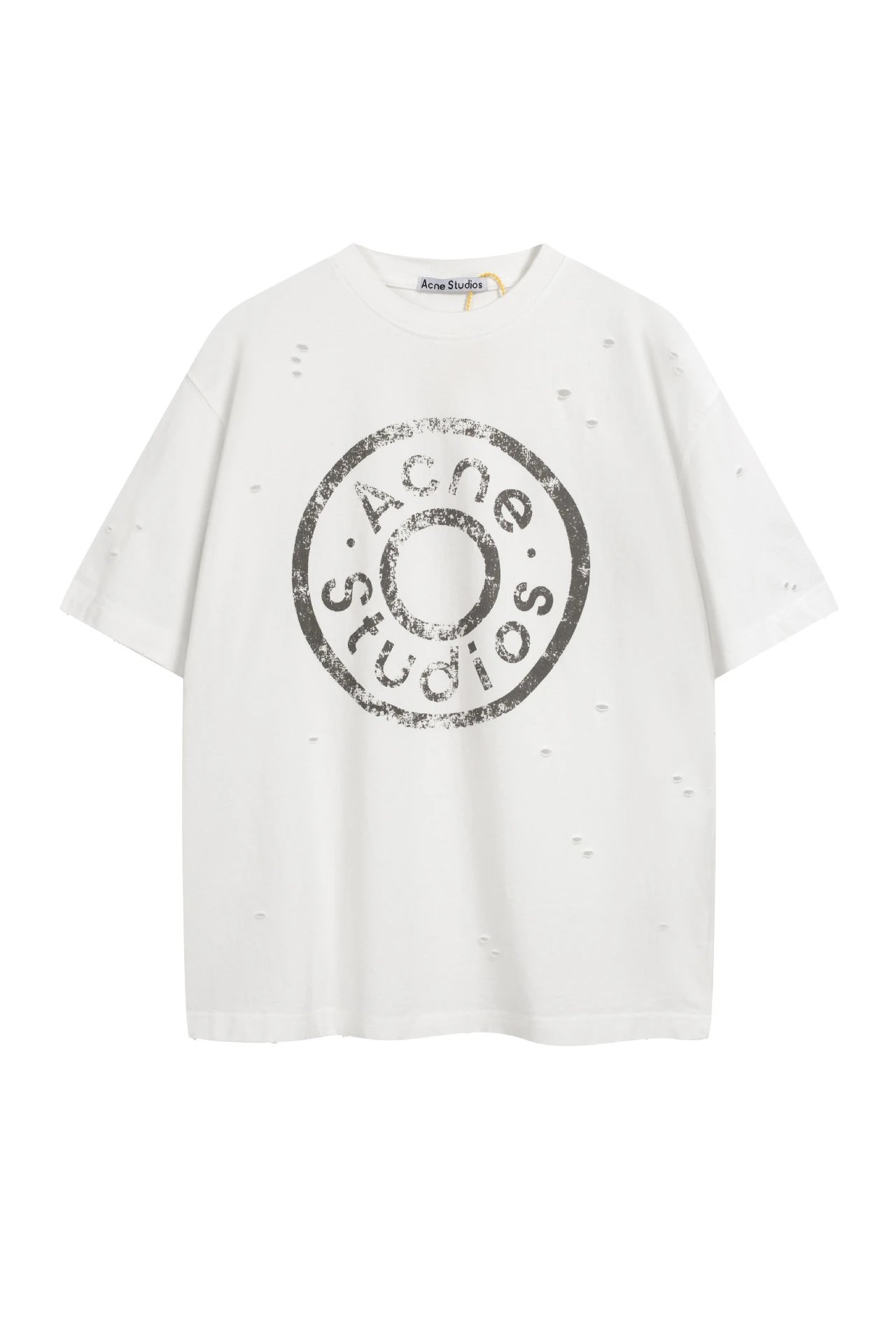 Distressed Hole White