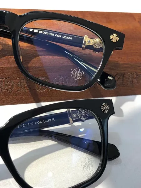 Chrome Hearts Square Acetate Optical Glasses Black Eyewear - 6