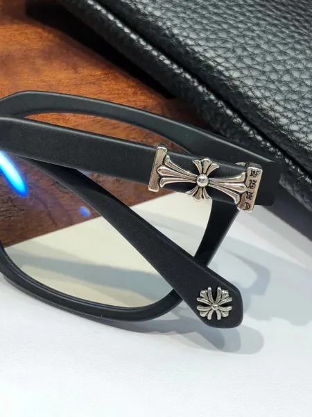 Chrome Hearts Square Acetate Optical Glasses Black Eyewear - 8