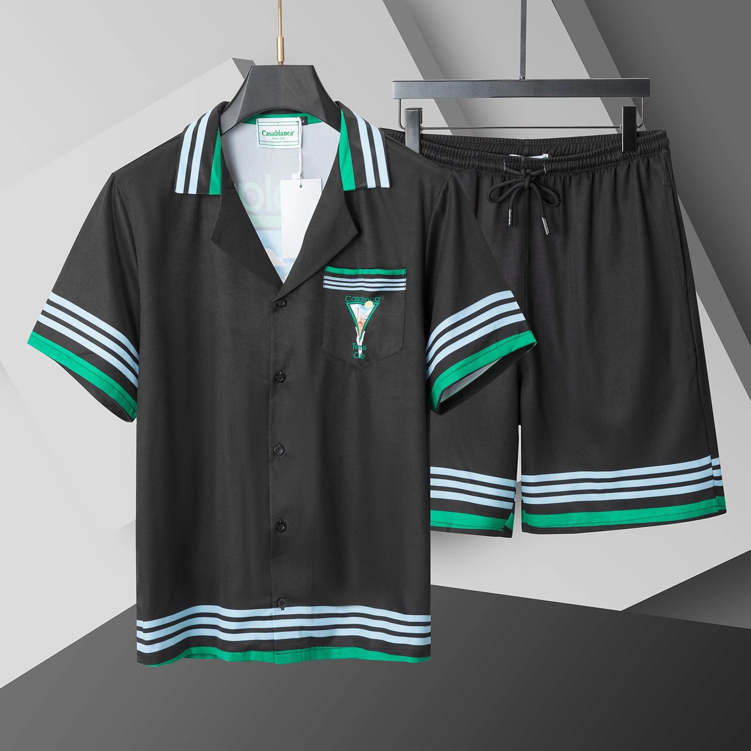 衬衫短裤套装2026新款居家服冰丝男女款