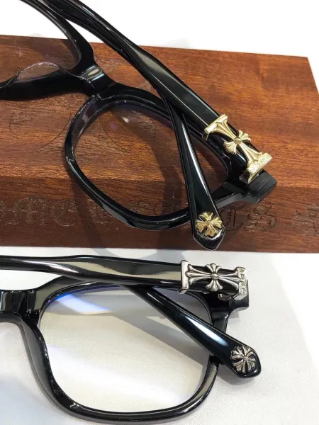 Chrome Hearts Square Acetate Optical Glasses Black Eyewear - 9