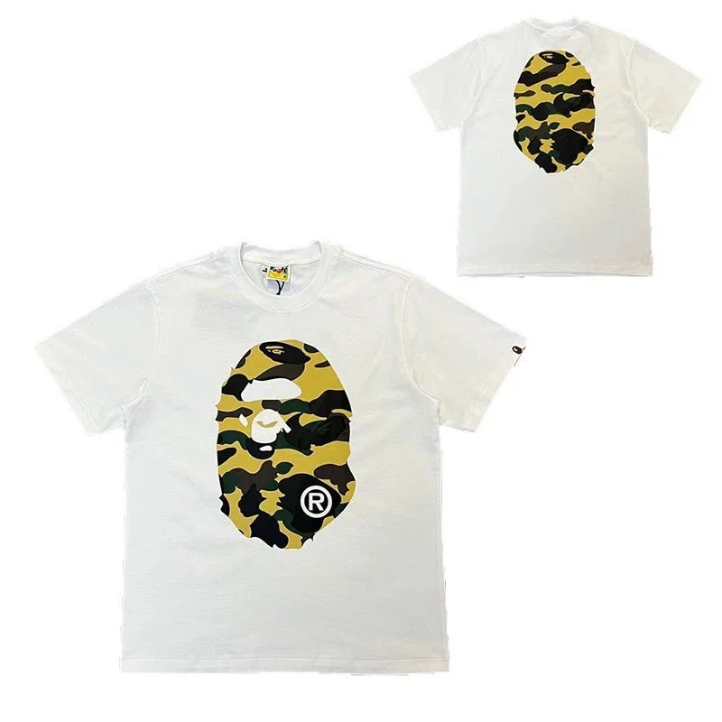 Bape Milo T-Shirts — 060 white and yellow colorway — USFans Spreadsheet photo