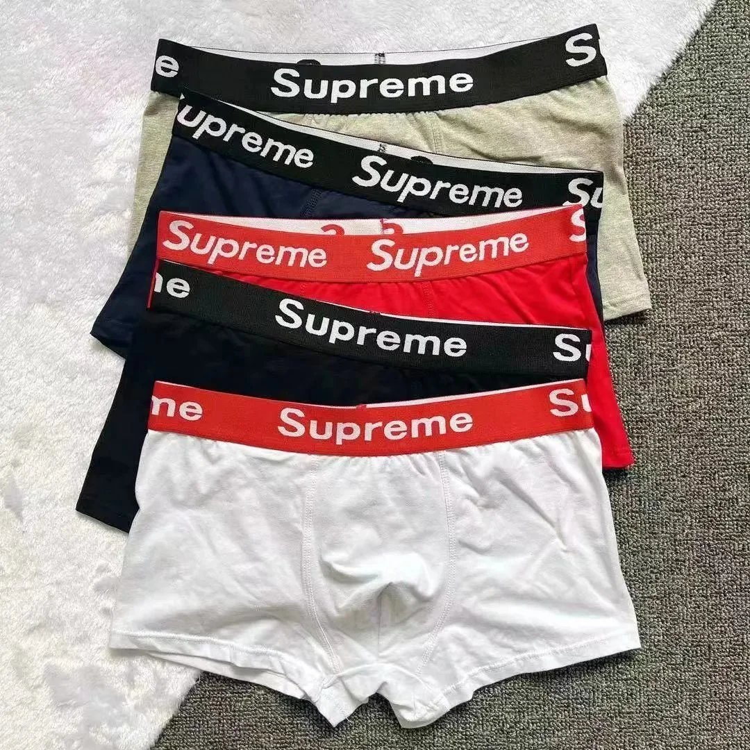 Sup Men's Youth 4-Pack Ribbed Cotton Boxer Briefs