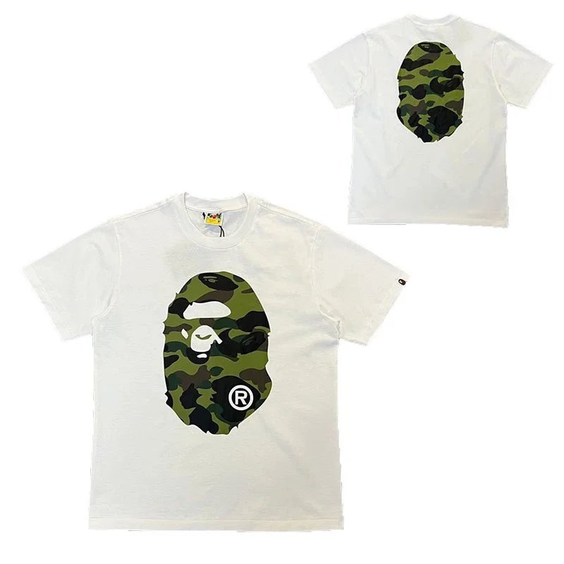 Bape Milo T-Shirts — 060 white-green colorway — USFans Spreadsheet photo