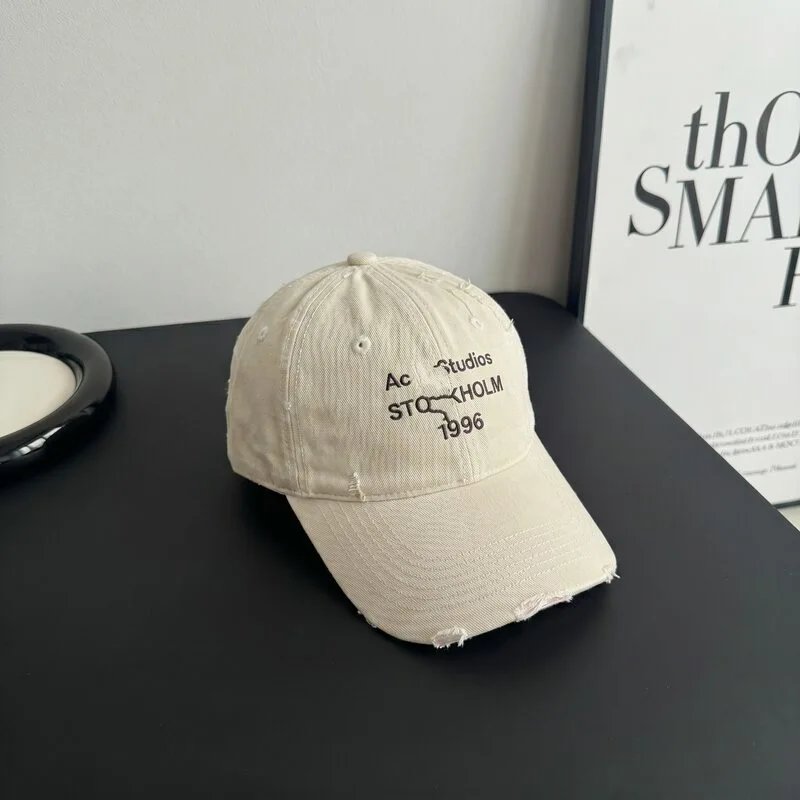 Beige with Black Lettering