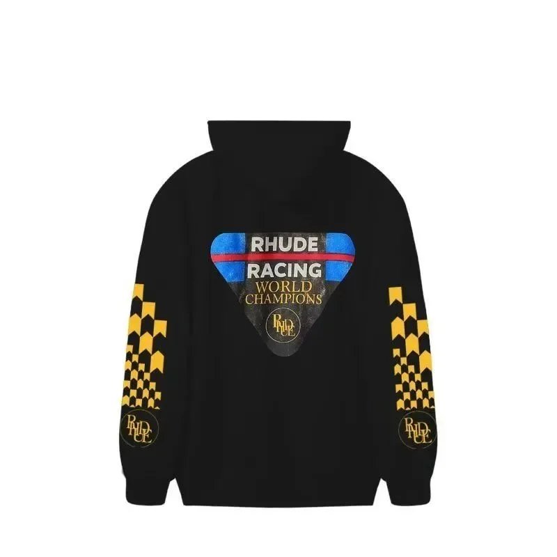Rhude Jackets Zip-Up Track Jacket with Contrast Stripes — 25