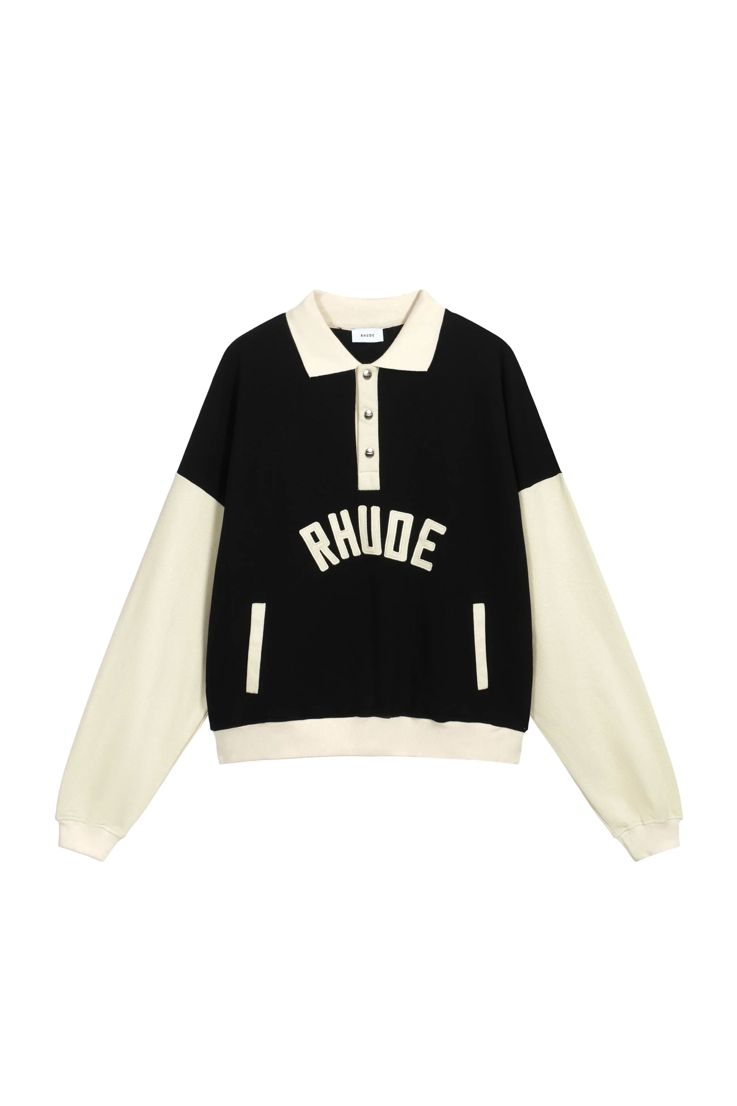 Rhude Jackets Zip-Up Track Jacket with Contrast Stripes image 10
