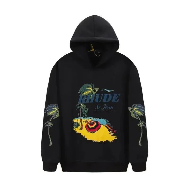 Rhude Jackets Zip-Up Track Jacket with Contrast Stripes — 18