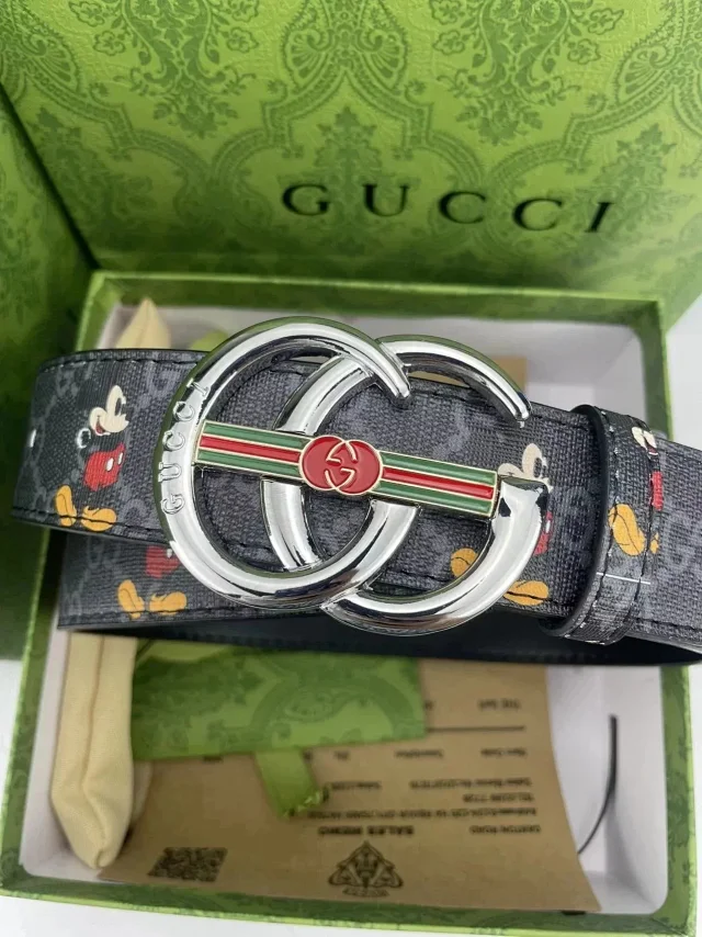 Burberry Belts Check-Pattern B-Buckle Belt product detail image 1