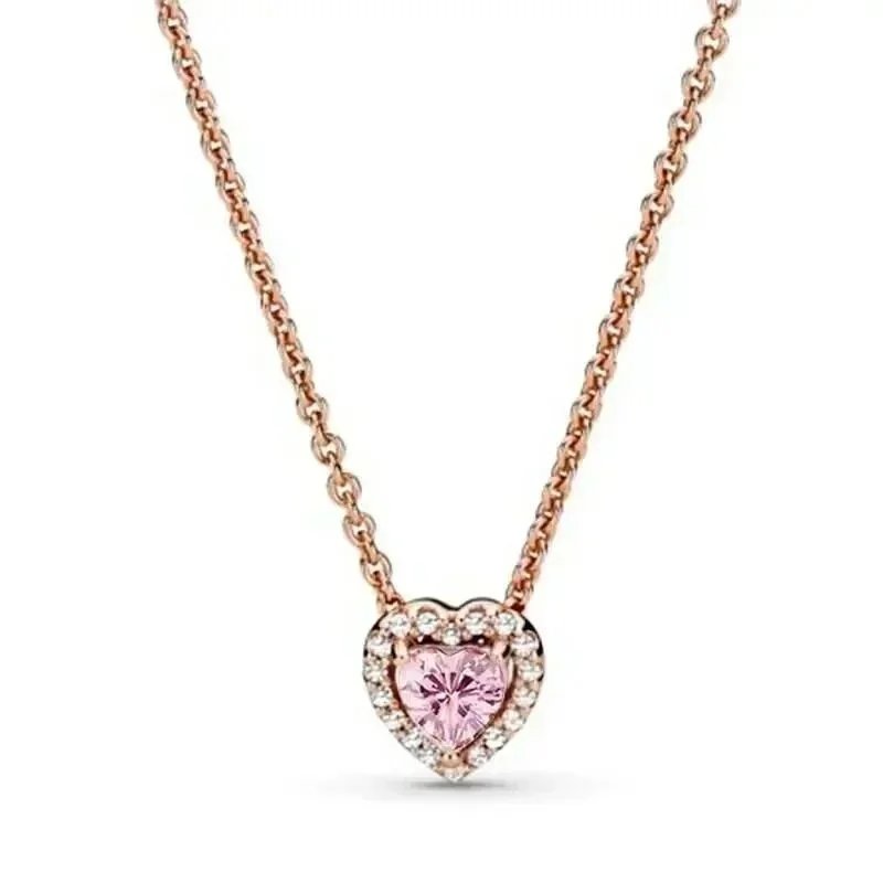 Unbranded Jewelry Heart-Shaped Crystal Pendant Necklace image 4
