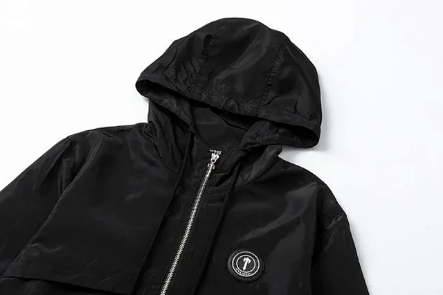 Trapstar Jackets Hooded zip windbreaker with back logo product detail image 12