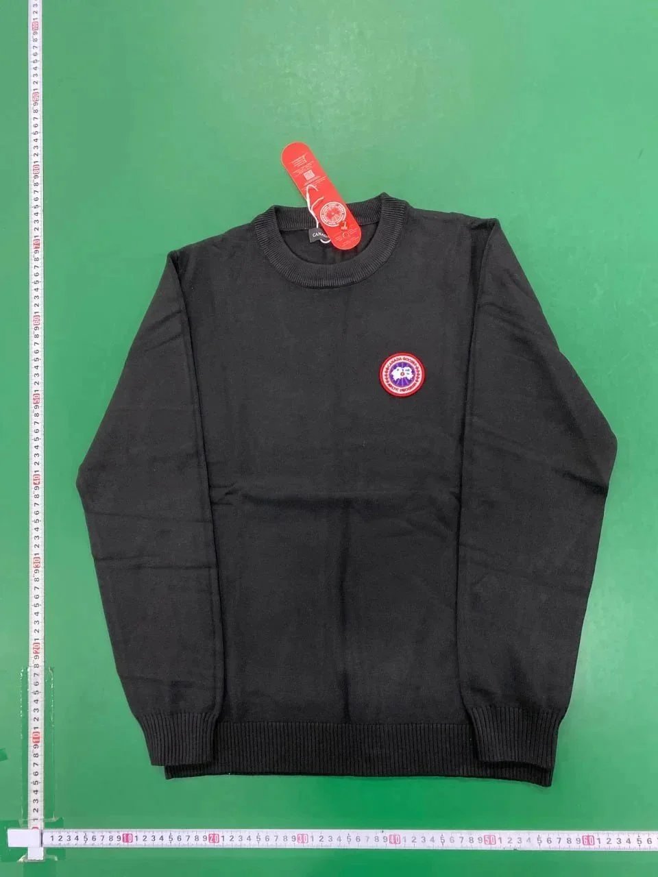 Moncler Knitwear Logo-Patch Crewneck Knit Sweater — Big Goose-4