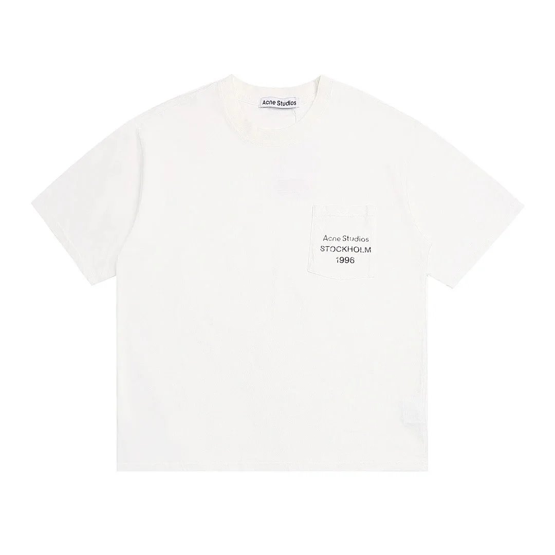 Acne Studios T-Shirts Stockholm 1996 graphic — AC16 white