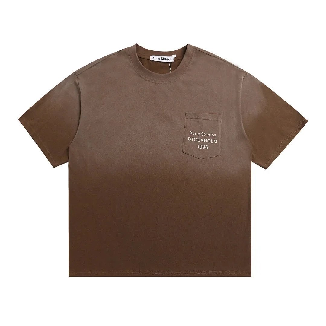 Acne Studios T-Shirts Stockholm 1996 graphic — AC16 brown