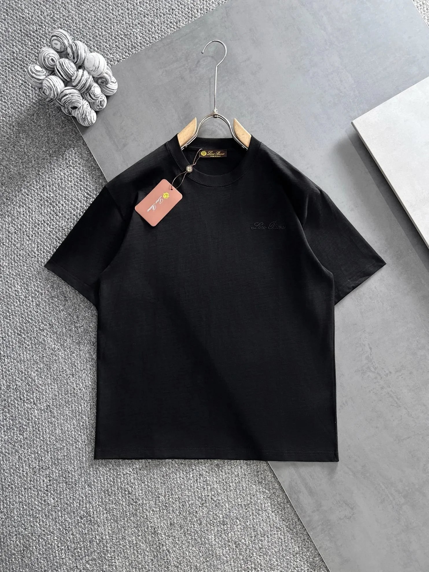 Loro Piana Shirts Short-Sleeve Polo Shirt — 40