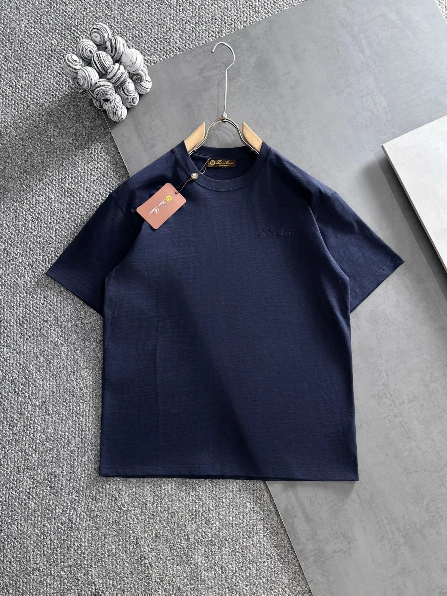 Loro Piana Shirts Short-Sleeve Polo Shirt — 39