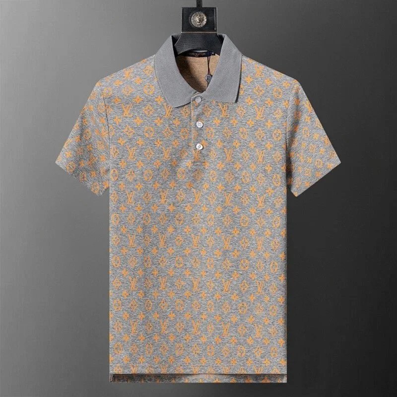 Balmain Shirts Short-Sleeve Polo Shirt — 30153 gray