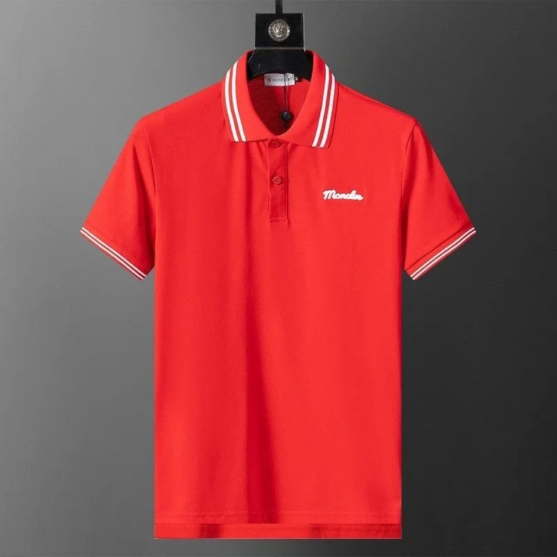 Balmain Shirts Short-Sleeve Polo Shirt — 30134 Bright red