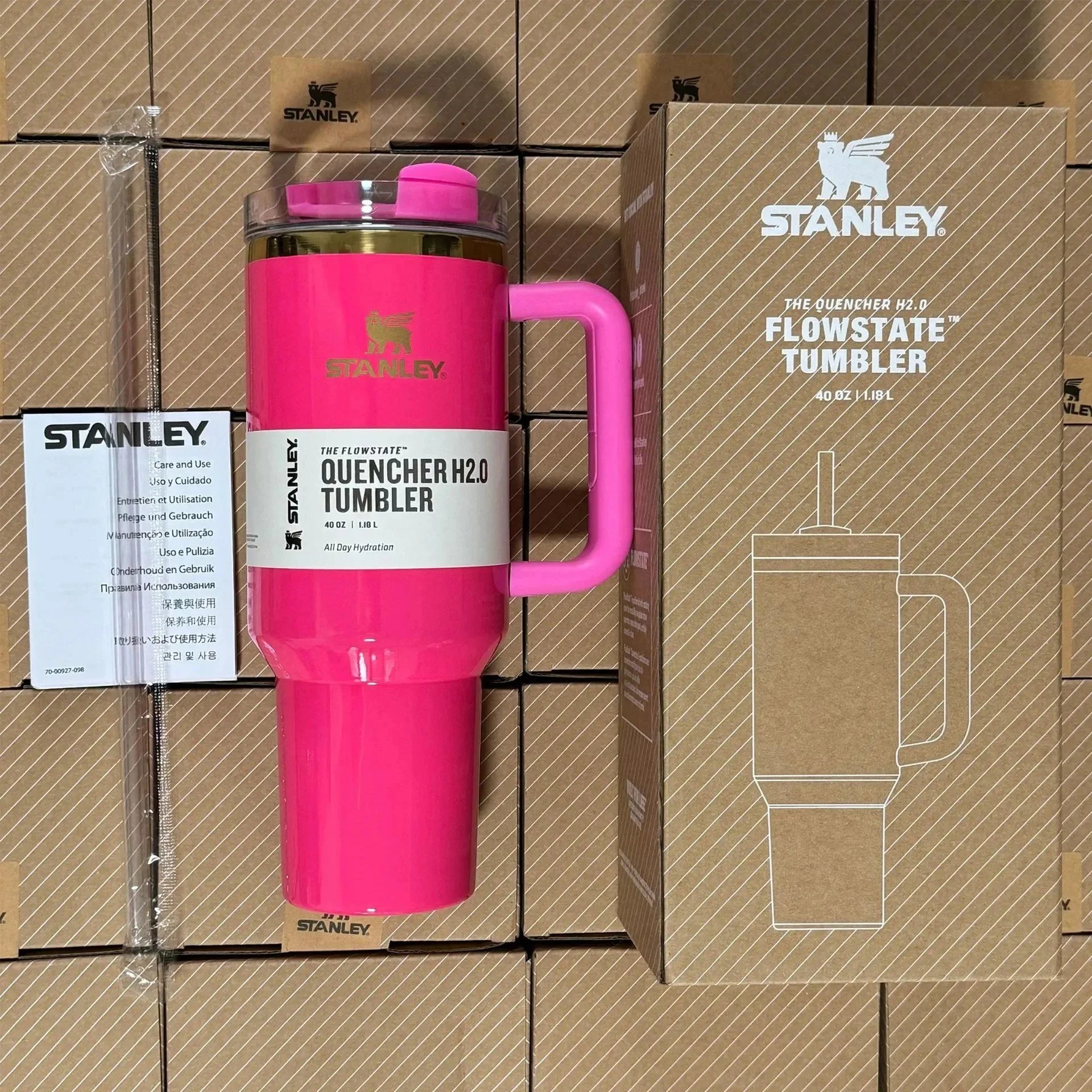 Stanley Uncategorized Quencher H2.0 40 oz Tumbler — Golden Barbie (no gift box)