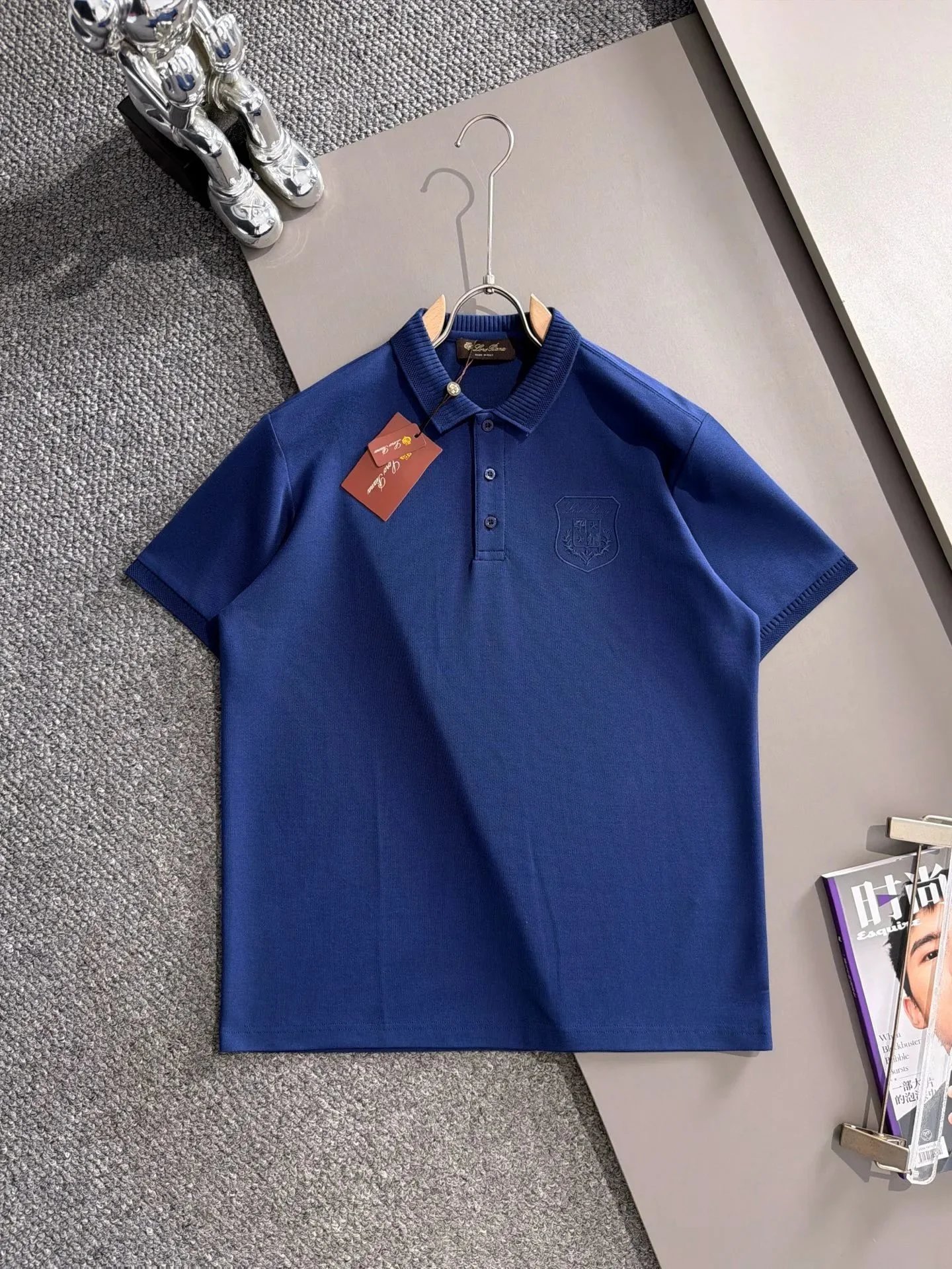 Loro Piana Shirts Short-Sleeve Polo Shirt — 06