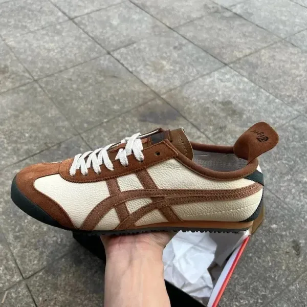 Onitsuka Tiger Mexico 66 Brown and Beige Sneakers Running Shoes - 1