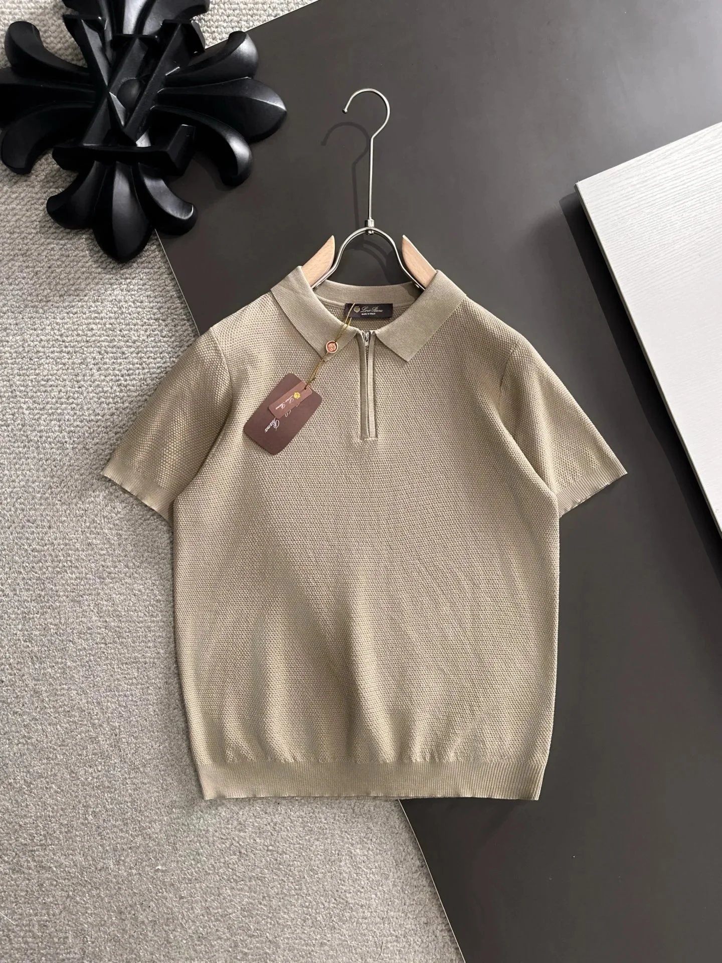 Loro Piana Shirts Short-Sleeve Polo Shirt — 28