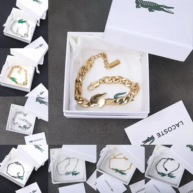 Lacoste Jewelry Crocodile Logo Bracelet product detail image 1