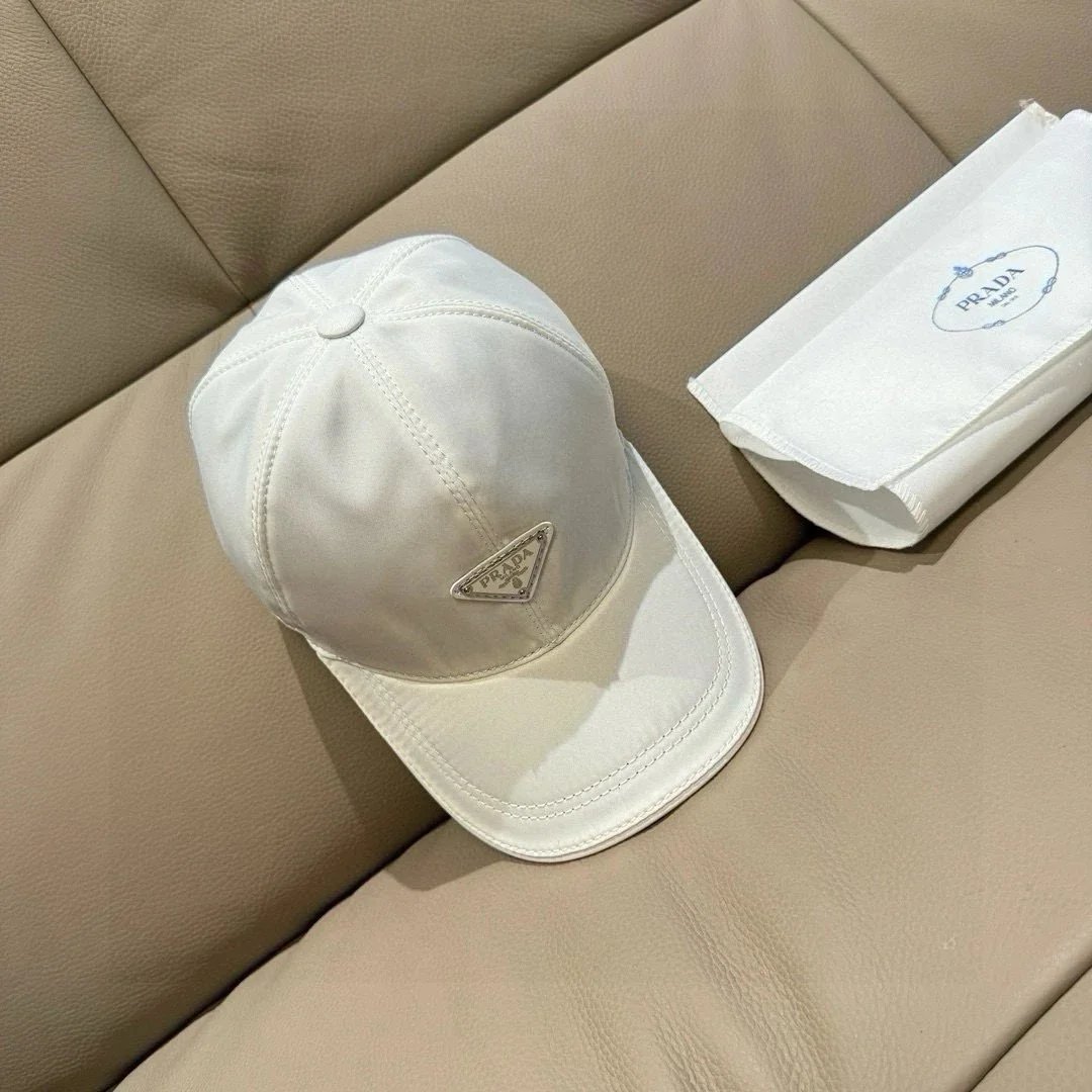 Prada Hats Triangle Plaque Baseball Cap — GZMZ-02