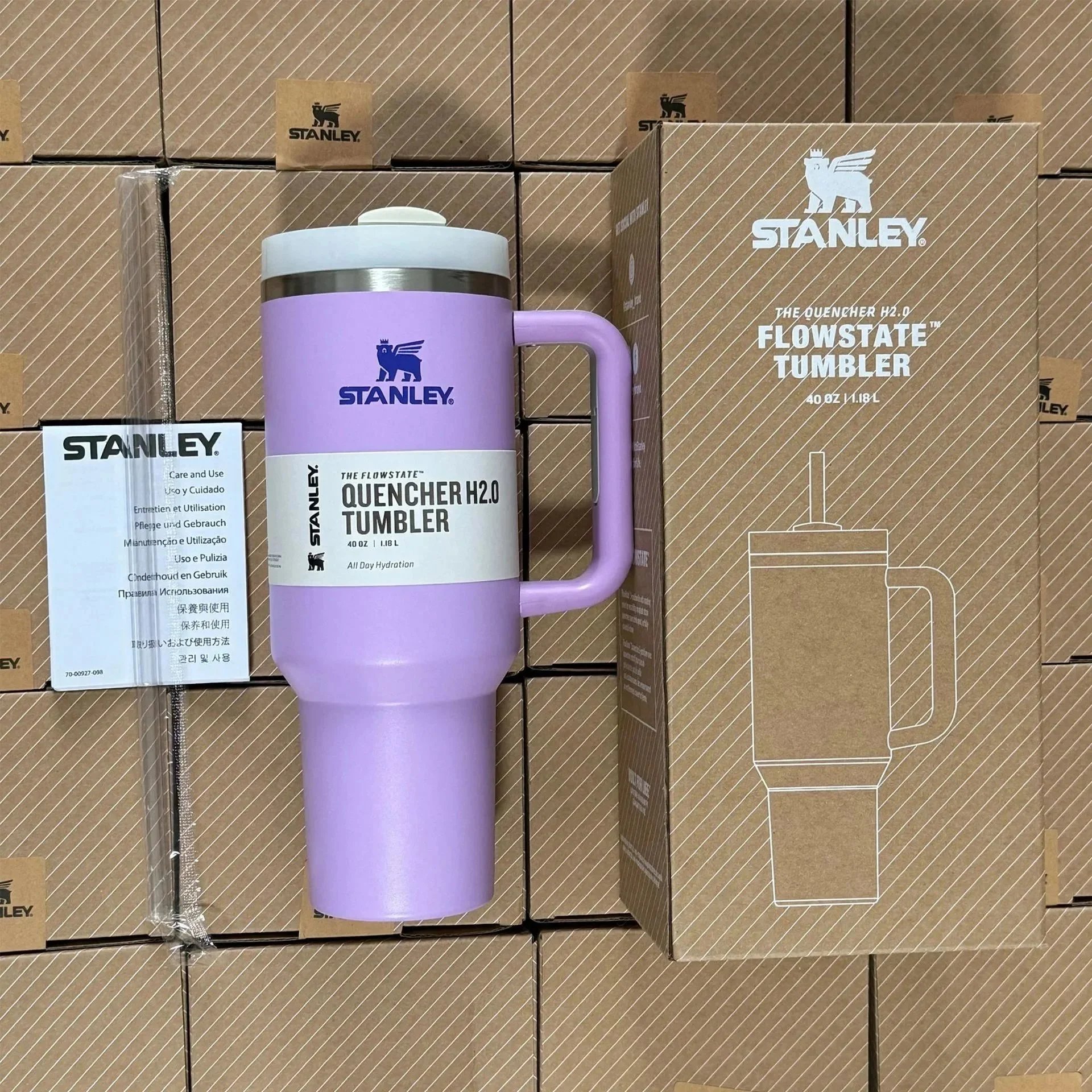 Stanley Uncategorized Quencher H2.0 40 oz Tumbler — Purple (no gift box)