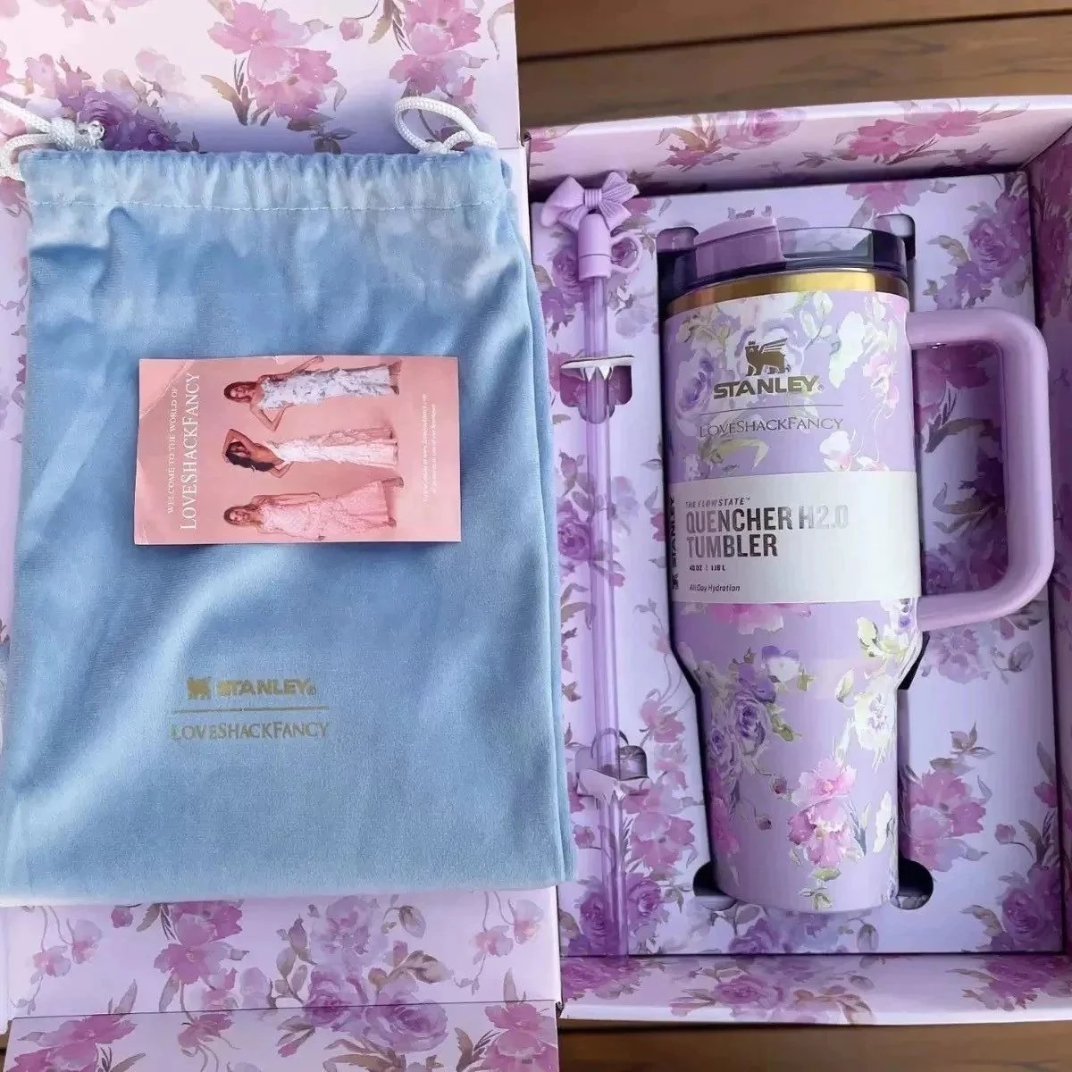 Stanley Uncategorized Quencher H2.0 40 oz Tumbler — Purple gift box set