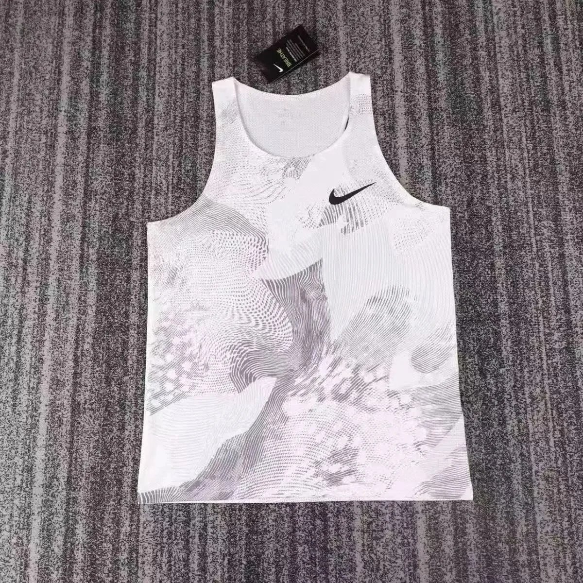 Nike Vests Printed athletic tank top — vest lamp shadow gray